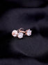 Opal Touch - Single White Stud Screw Earrings - Studs