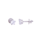Opal Touch - Single White Stud Screw Earrings - Studs