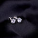 Opal Touch - Single White Stud Screw Earrings - Studs