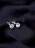Opal Touch - Single White Stud Screw Earrings - Studs