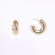 Studs - Sinuous Spiral Hoops Gold Plated Studs - Opal Touch