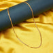 Chain - Sleek Gold Plated Flat Chain - Opal Touch