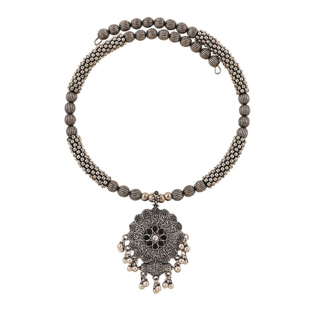 Opal Touch - Slip on Oxidized Necklace Set - Necklace