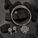 Opal Touch - Slip on Oxidized Necklace Set - Necklace