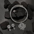 Opal Touch - Slip on Oxidized Necklace Set - Necklace