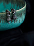 Jhumka - Small White Black Plated Jhumka - Opal Touch