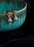 Jhumka - Small White Rose Gold Jhumka - Opal Touch
