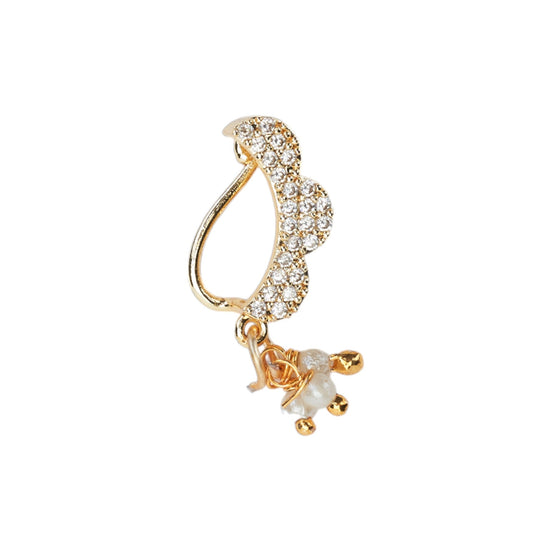 Opal Touch - Snowfall Elegance Opal Nose Pin - Nose Pin