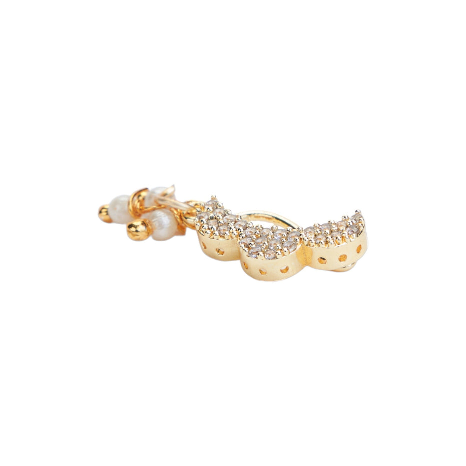 Opal Touch - Snowfall Elegance Opal Nose Pin - Nose Pin