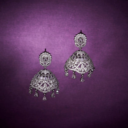 Opal Touch - Snowfall Shimmer Jhumka - Jhumka