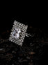 Opal Touch - Snowflake Glow Brass Ring -