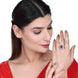 Opal Touch - Snowflake Glow Brass Ring -