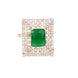 Opal Touch - Snowflake Glow Brass Ring -