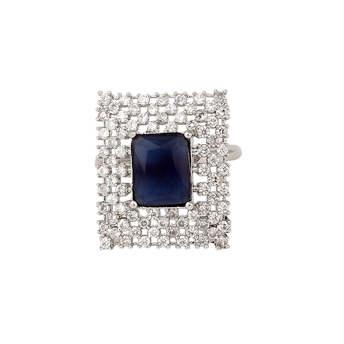 Opal Touch - Snowflake Glow Brass Ring -