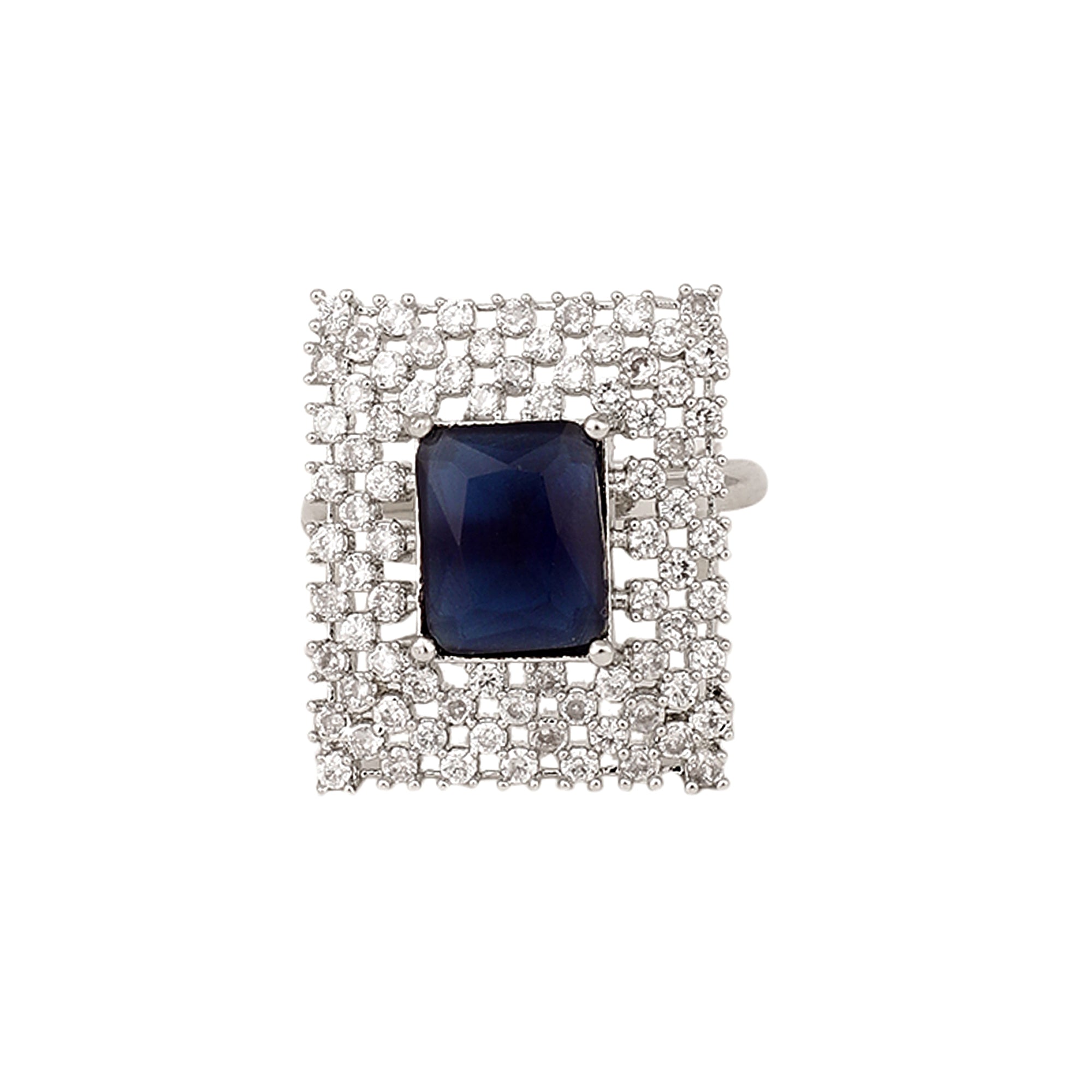 Opal Touch - Snowflake Glow Brass Ring -