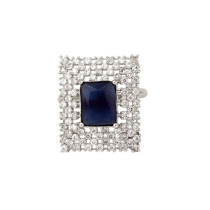 Opal Touch - Snowflake Glow Brass Ring -