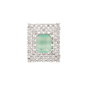 Opal Touch - Snowflake Glow Brass Ring -