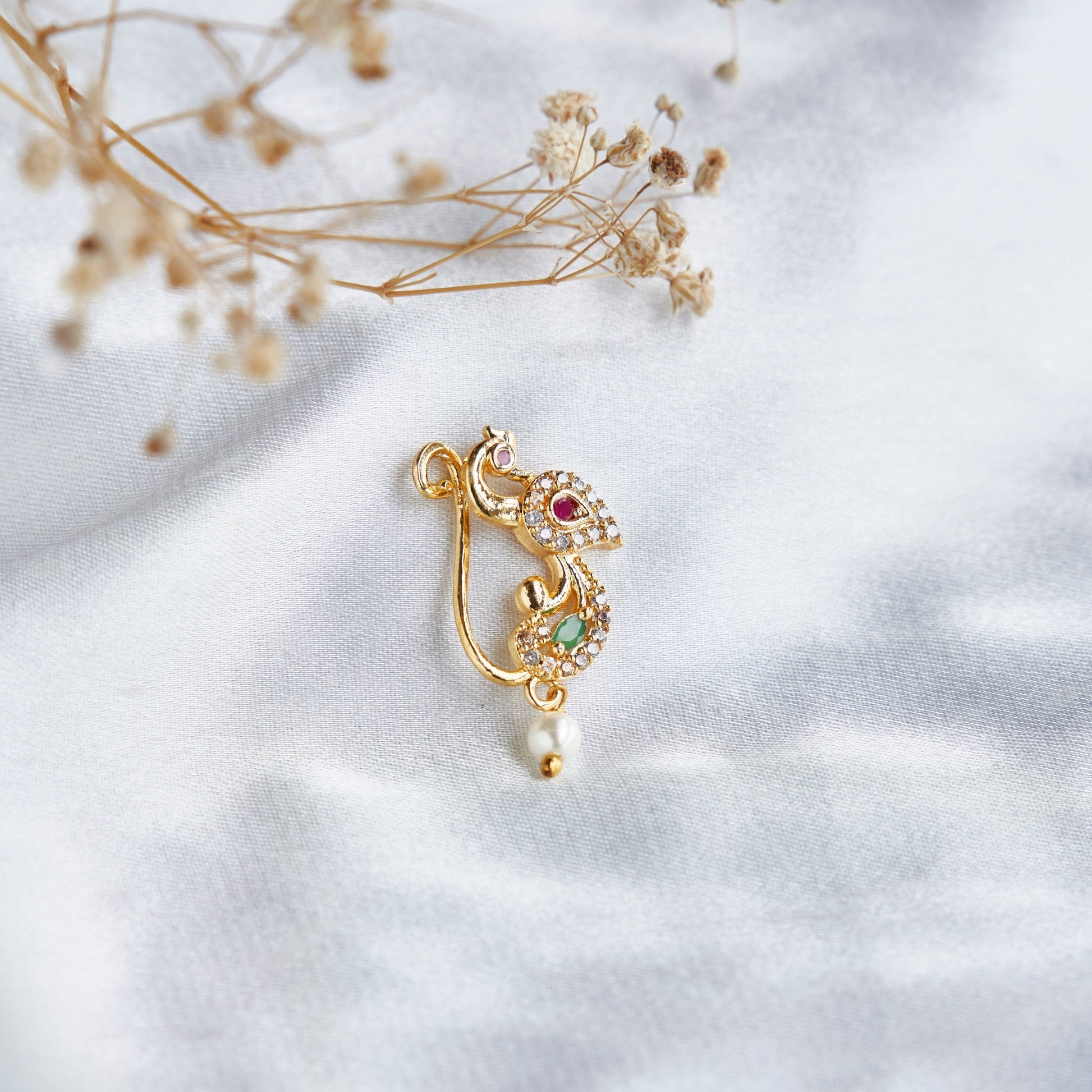 Nose Pin - Solar Flare Nose Pin - Opal Touch