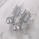 Opal Touch - Sophisticated Grey Rhodium Earrings - Earrings