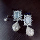 Opal Touch - Sophisticated Grey Rhodium Earrings - Earrings