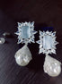 Opal Touch - Sophisticated Grey Rhodium Earrings - Earrings