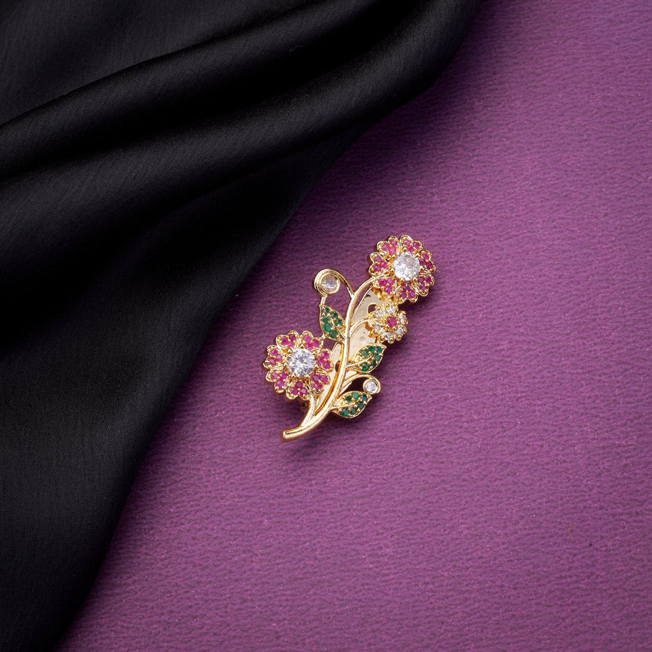 Saree Pin - Sophisticated Meticulous Saree Pin - Opal Touch