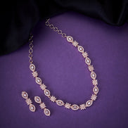 Opal Touch - Sophisticated White Rose Necklace - Necklace