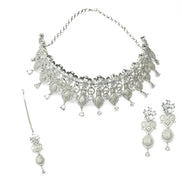 Necklace - Sparkling Opulence Choker Necklace - Opal Touch