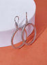 Earrings - Sparkling Rhinestone Hoop Rhodium Plated Small Earrings - Opal Touch