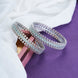 Opal Touch - Sparkling Rhodium Bangles Set (Pack of 2) - Bangles