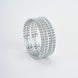 Opal Touch - Sparkling Rhodium Bangles Set (Pack of 2) - Bangles