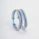 Opal Touch - Sparkling Rhodium Bangles Set (Pack of 2) - Bangles