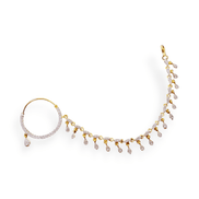 Opal Touch - Sparkling Two Tone Nose Pin - Nose Pin