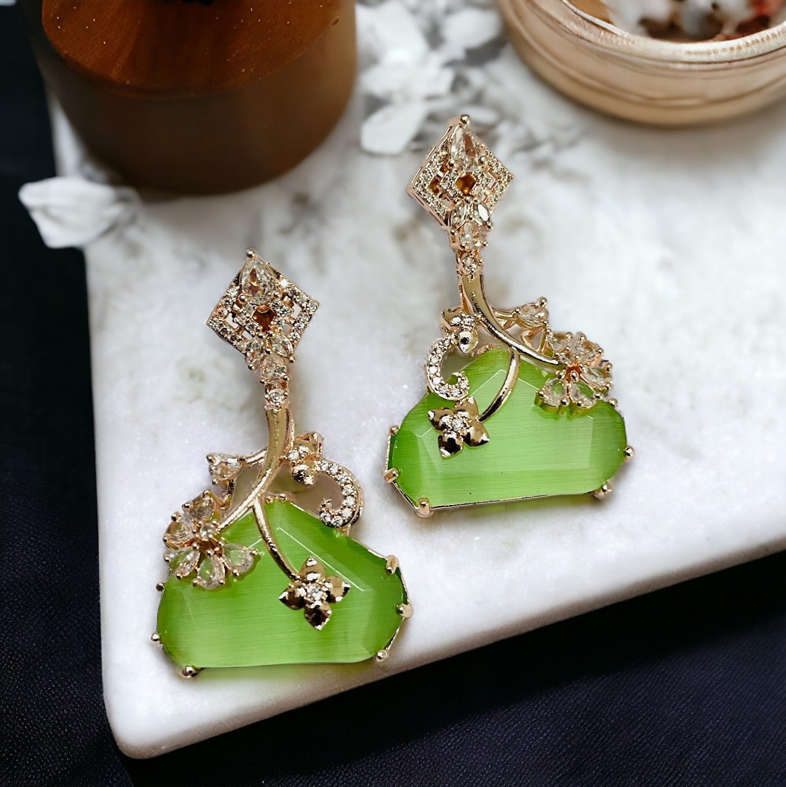 Earrings - Spring Meadow Sparkle Earrings - Opal Touch