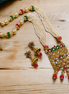 Opal Touch - Square Multicolor Polki Kundan Moti Mala - Necklace