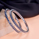Opal Touch - Square Rhodium Bangles (Pack of 2) - Bangles