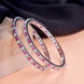 Opal Touch - Square Rhodium Bangles (Pack of 2) - Bangles