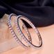 Opal Touch - Square Rhodium Bangles (Pack of 2) - Bangles