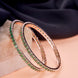 Opal Touch - Square Rose Gold Bangles (Pack of 2) - Bangles
