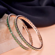 Opal Touch - Square Rose Gold Bangles (Pack of 2) - Bangles