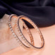 Opal Touch - Square Rose Gold Bangles (Pack of 2) - Bangles