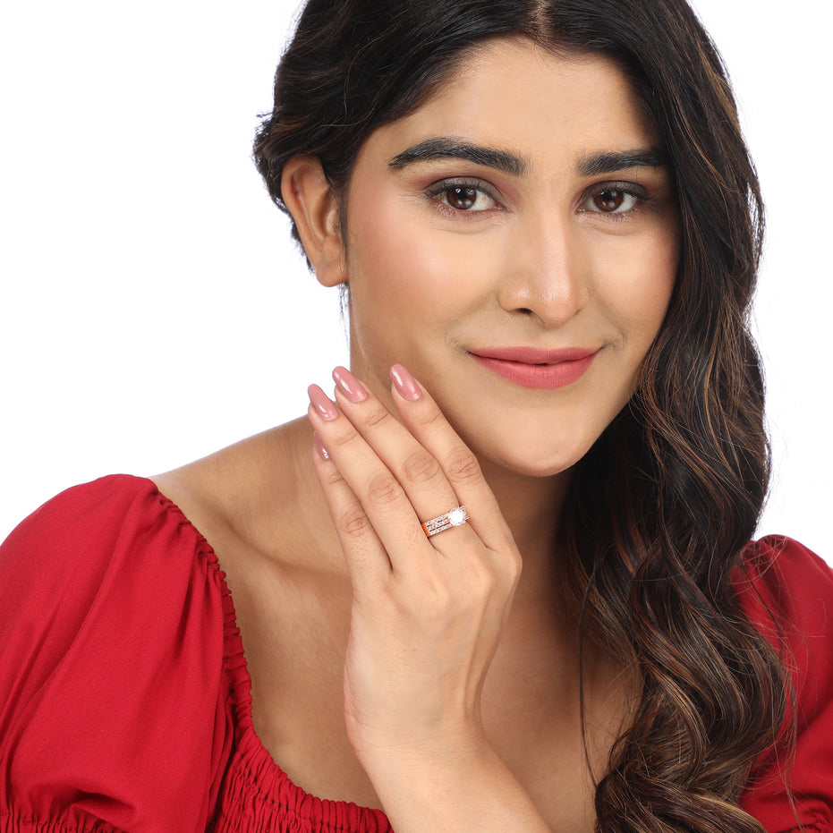 Opal Touch - Stackable Band Ring - Ring