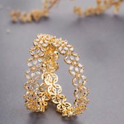 Star Gold Plated Bangles (Pack of 2) - Opal Touch