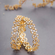 Star Gold Plated Bangles (Pack of 2) - Opal Touch