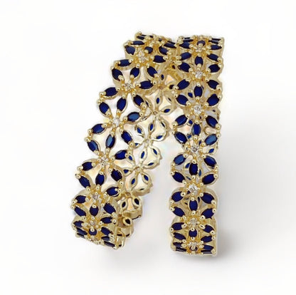 Star Gold Plated Bangles (Pack of 2) - Opal Touch