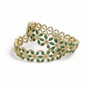 Star Gold Plated Bangles (Pack of 2) - Opal Touch