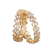 Star Gold Plated Bangles (Pack of 2) - Opal Touch