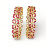 Star Gold Plated Bangles (Pack of 2) - Opal Touch