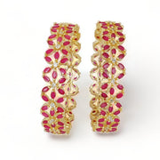 Star Gold Plated Bangles (Pack of 2) - Opal Touch