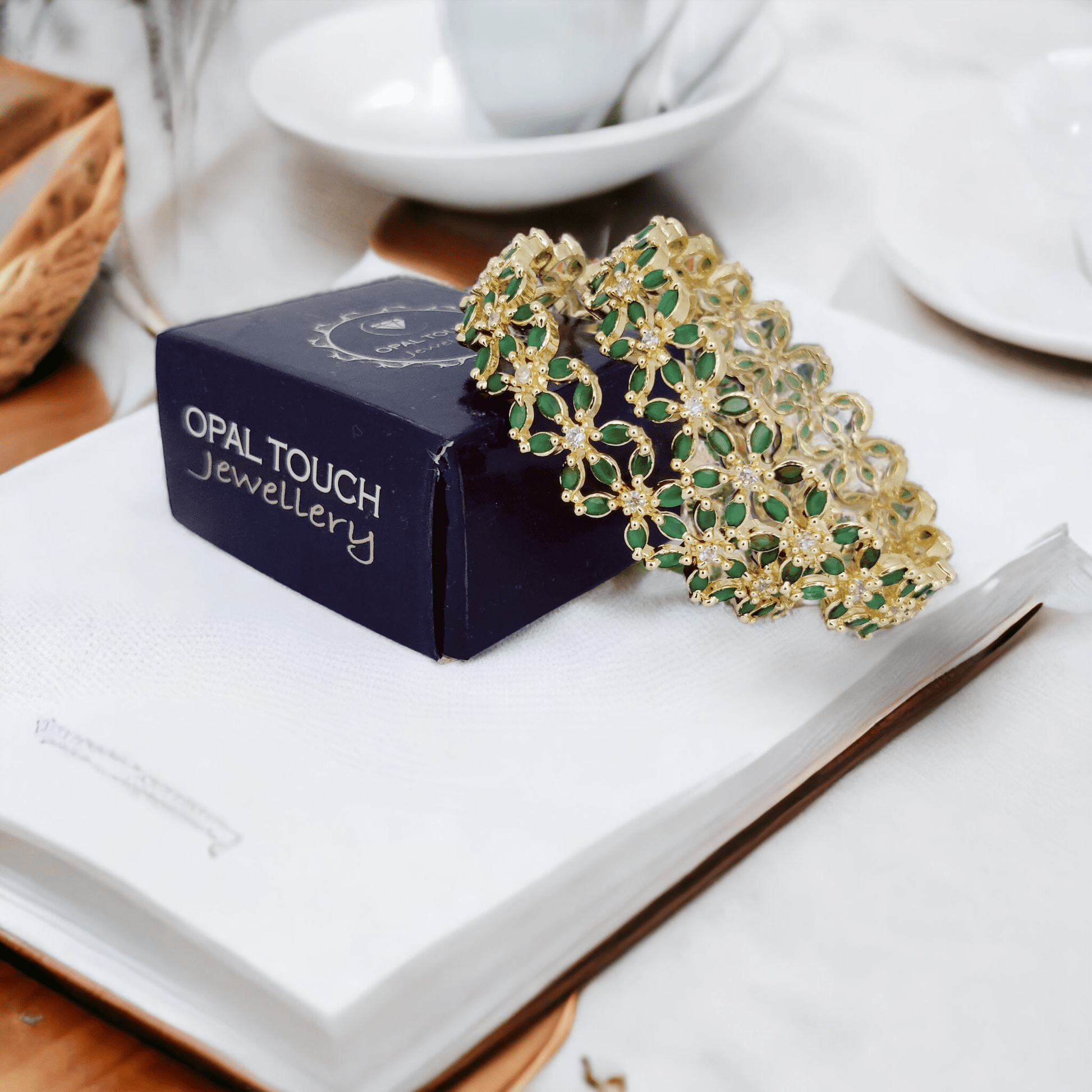 Star Gold Plated Bangles (Pack of 2) - Opal Touch